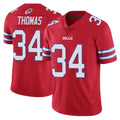 Punc B.Bills #34 Thurman Thomas Player Red Vapor Untouchable Limited Home Game Stitched Jerseys