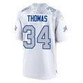 Punc B.Bills #34 Thurman Thomas Player White Rivalries Collection Game Stitched Jerseys