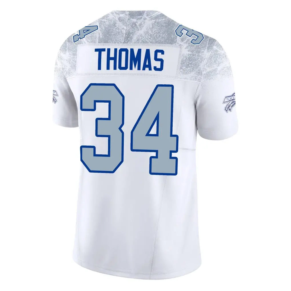 Punc B.Bills #34 Thurman Thomas Player White Rivalries Collection Vapor Limited Stitched Jerseys