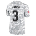 Punc B.Bills #3 Damar Hamlin Player Arctic Camo Salute to Service Limited Stitched Jerseys