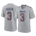 Punc B.Bills #3 Damar Hamlin Player Gray Home Game Stitched Jerseys