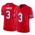 Punc B.Bills #3 Damar Hamlin Player Red Vapor F.U.S.E. Jersey Limited Home Game Stitched Jerseys