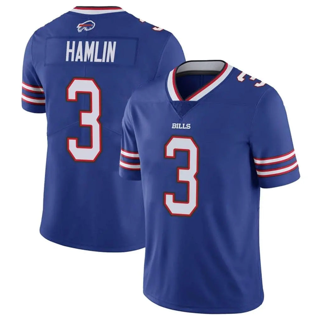 Punc B.Bills #3 Damar Hamlin Player Royal Vapor Untouchable Limited Stitched Jerseys