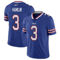 Punc B.Bills #3 Damar Hamlin Player Royal Vapor Untouchable Limited Stitched Jerseys