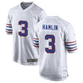 Punc B.Bills #3 Damar Hamlin Player White Alternate Game Stitched Jerseys