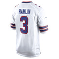 Punc B.Bills #3 Damar Hamlin Player White Home Game Stitched Jerseys