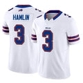 Punc B.Bills #3 Damar Hamlin Player White Vapor F.U.S.E. Limited Stitched Jerseys