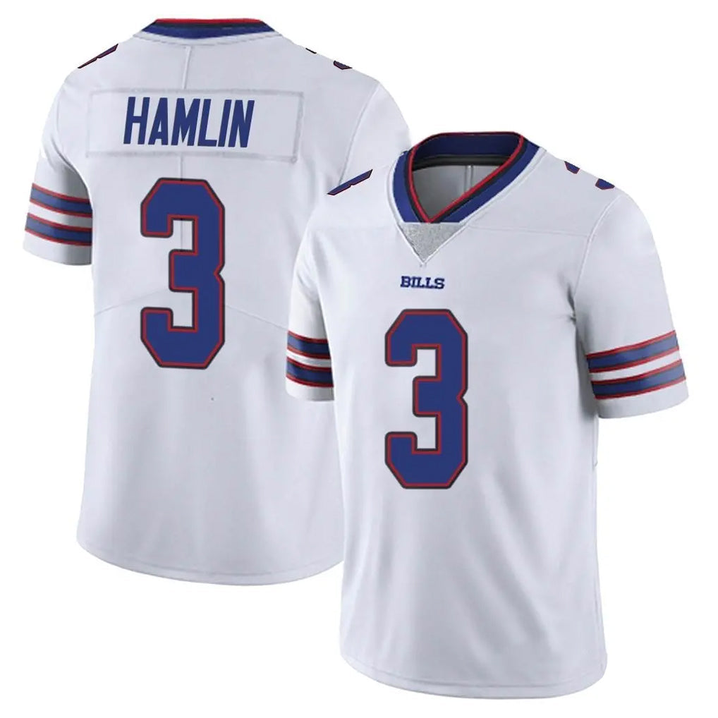 Punc B.Bills #3 Damar Hamlin Player White Vapor Untouchable Limited Stitched Jerseys