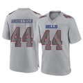 Punc B.Bills #44 Joe Andreessen Player Gray Fashion Home Game Stitched Jerseys
