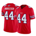 Punc B.Bills #44 Joe Andreessen Player Red Vapor F.U.S.E. Limited Home Game Stitched Jerseys