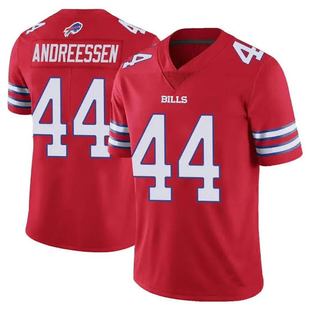 Punc B.Bills #44 Joe Andreessen Player Red Vapor Untouchable Limited Stitched Jerseys