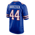 Punc B.Bills #44 Joe Andreessen Player Royal Home Game Stitched Jerseys