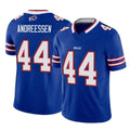 Punc B.Bills #44 Joe Andreessen Player Royal Vapor F.U.S.E. Limited Home Game Stitched Jerseys