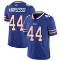 Punc B.Bills #44 Joe Andreessen Player Royal Vapor Untouchable Limited Stitched Jerseys