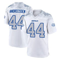 Punc B.Bills #44 Joe Andreessen Player White Rivalries Collection Stitched Jerseys