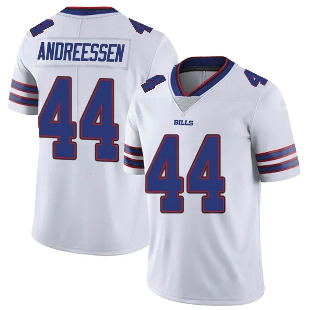 Punc B.Bills #44 Joe Andreessen Player White Vapor Untouchable Limited Stitched Jerseys