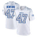 Punc B.Bills #47 Christian Benford Player White Rivalries Collection Limited Stitched Jerseys