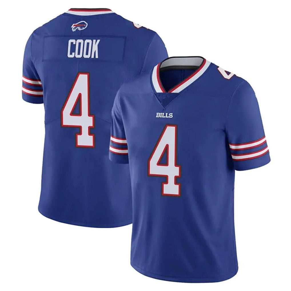 Punc B.Bills #4 James Cook III Player Royal  Vapor Untouchable Limited Stitched Jerseys