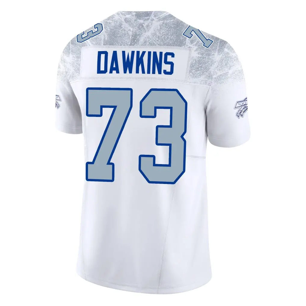 Punc B.Bills #73 Dion Dawkins Benford Player White Rivalries Collection Limited Home Game Stitched Jerseys