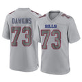 Punc B.Bills #73 Dion Dawkins Player Gray Fashion Home Game Stitched Jerseys