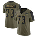 Punc B.Bills #73 Dion Dawkins Player Olive Salute To Service Limited Home Stitched Jerseys