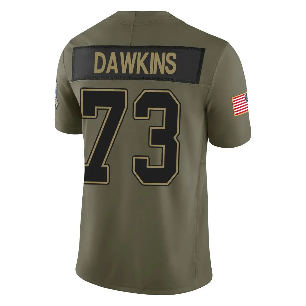 Punc B.Bills #73 Dion Dawkins Player Olive Salute to Service Limited Home Game Stitched Jerseys