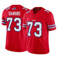 Punc B.Bills #73 Dion Dawkins Player Red Vapor F.U.S.E. Limited Stitched Jerseys