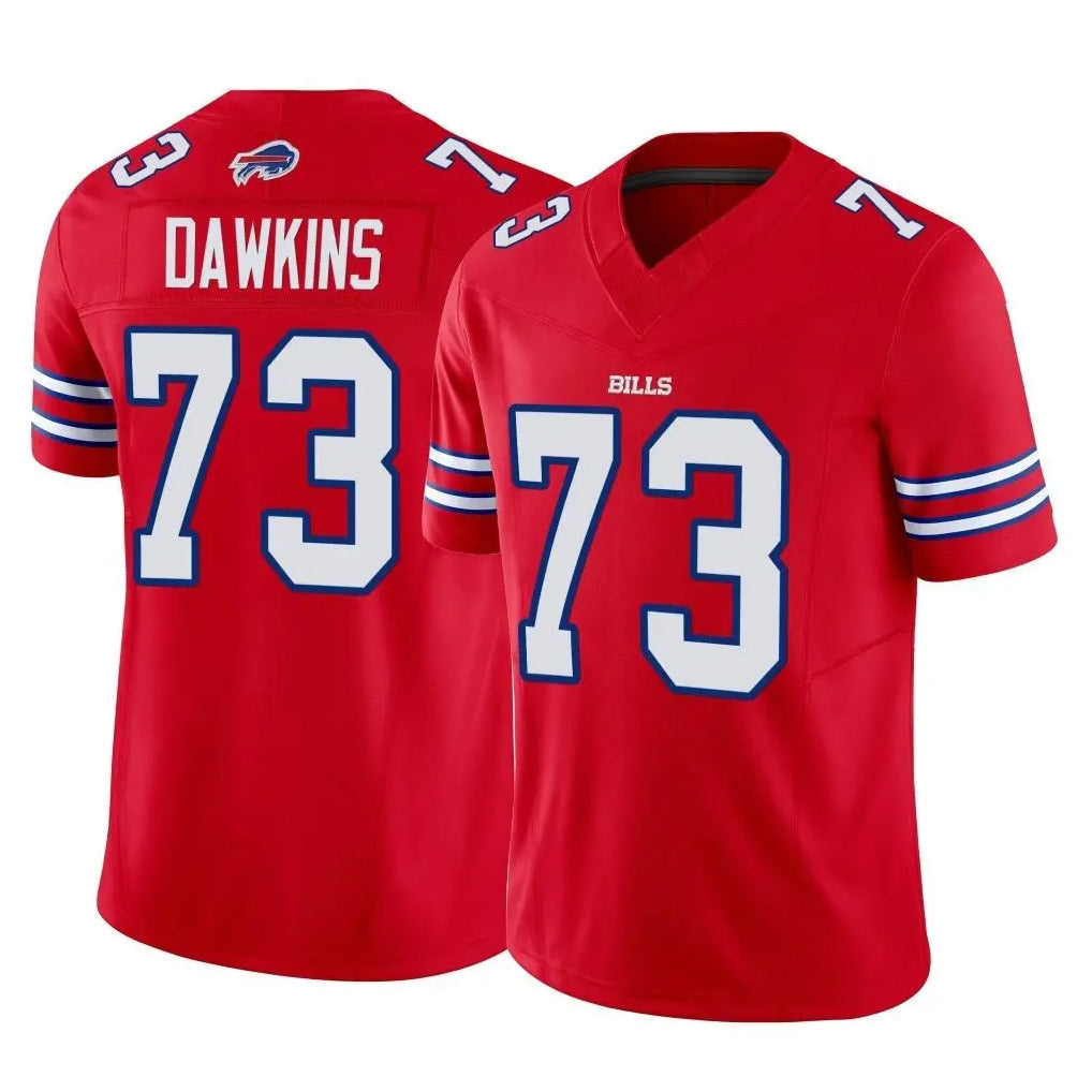 Punc B.Bills #73 Dion Dawkins Player Red Vapor F.U.S.E. Limited Stitched Jerseys