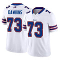 Punc B.Bills #73 Dion Dawkins Player White Vapor F.U.S.E. Limited Home Game Stitched Jerseys