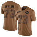 Punc B.Bills #73 Dion Dawkins Player Brown Salute To Service Limited  Stitched Jerseys