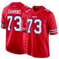 Punc B.Bills #73 Dion Dawkins Player Red Home Game Stitched Jerseys