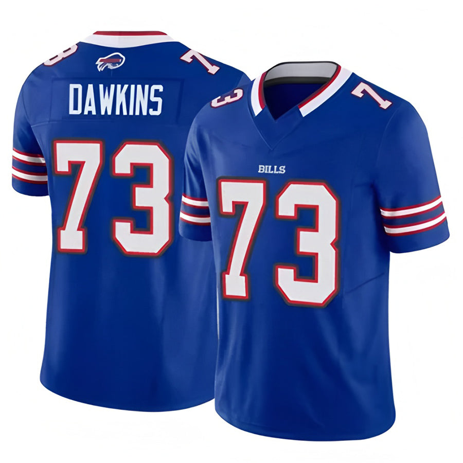 Punc B.Bills #73 Dion Dawkins Player Vapor F.U.S.E. Limited Royal  Stitched Jerseys