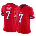 Punc B.Bills #7 Ray Davis Player Red Vapor F.U.S.E. Limited Stitched Jerseys