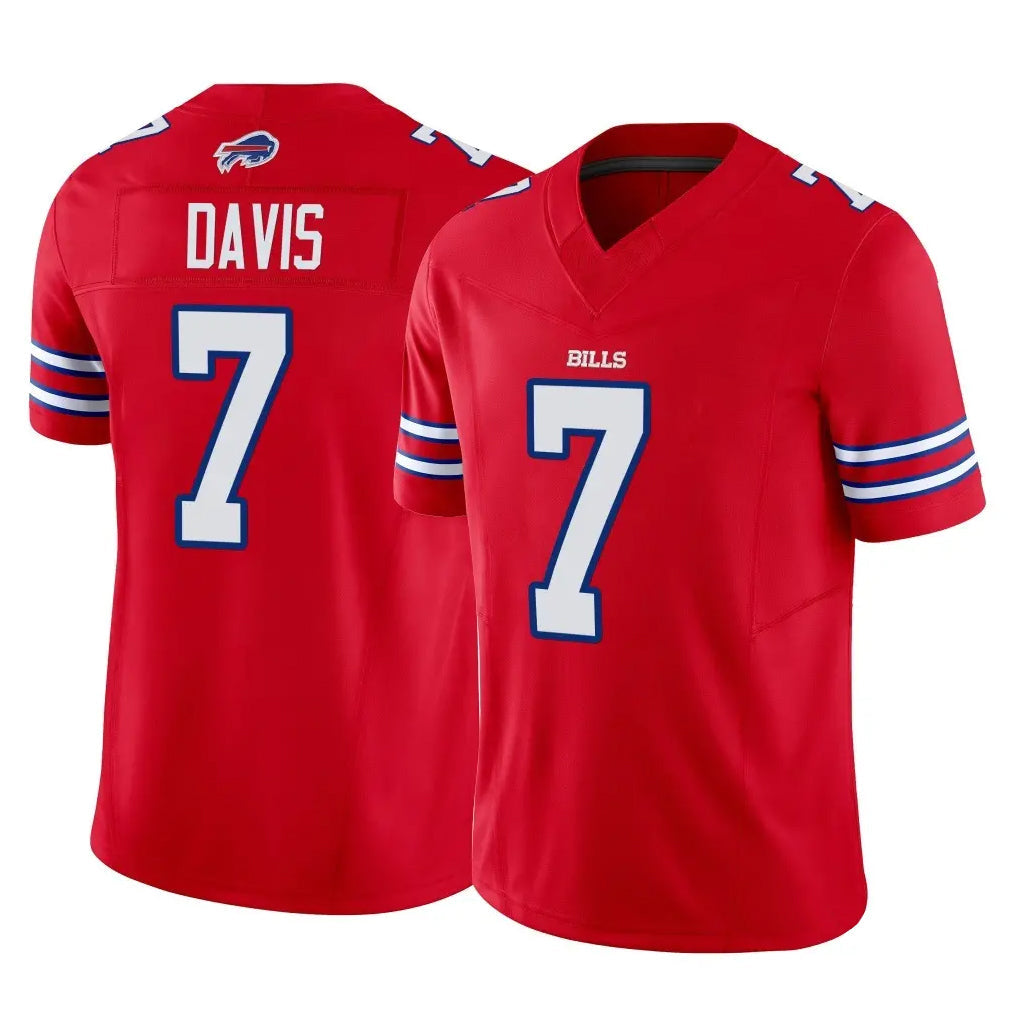 Punc B.Bills #7 Ray Davis Player Red Vapor F.U.S.E. Limited Stitched Jerseys