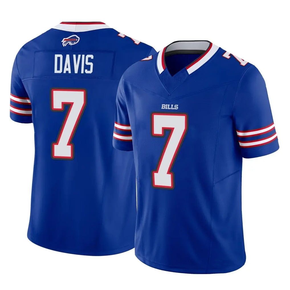 Punc B.Bills #7 Ray Davis Player Royal Vapor F.U.S.E. Limited Game Stitched Jerseys