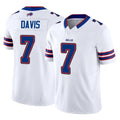 Punc B.Bills #7 Ray Davis Player White Vapor F.U.S.E. Limited Stitched Jerseys