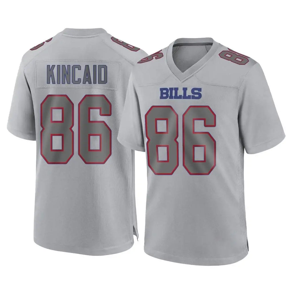 Punc B.Bills #86 Dalton Kincaid Player Gray Fashion Home Game Stitched Jerseys