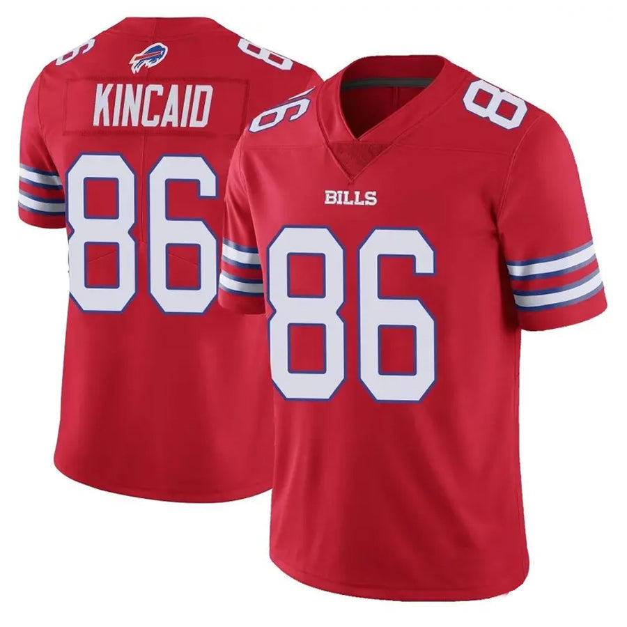 Punc B.Bills #86 Dalton Kincaid Player Red Vapor F.U.S.E. Limited  Stitched Jerseys