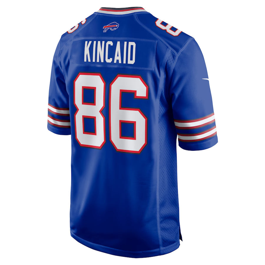Punc B.Bills #86 Dalton Kincaid Player Royal Home Game  Stitched Jerseys
