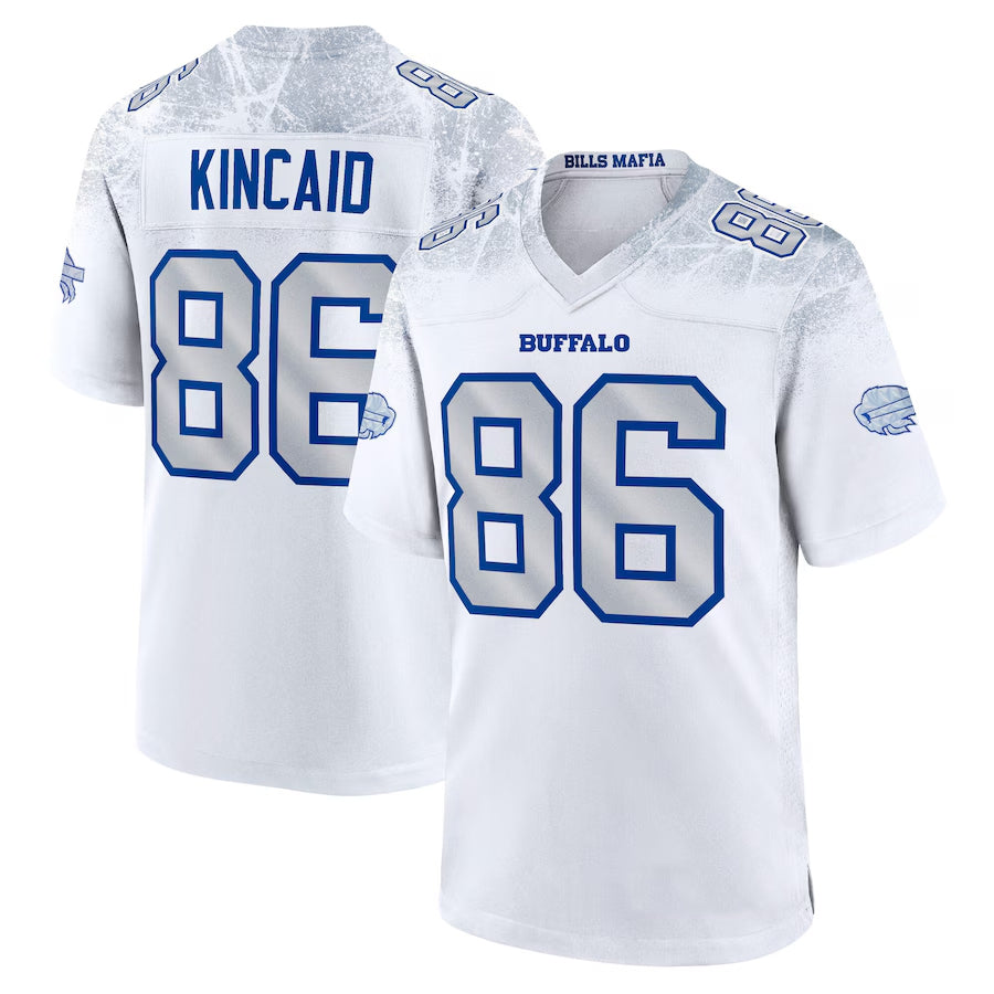 Punc B.Bills #86 Dalton Kincaid Player White Rivalries Collection Game Stitched Jerseys