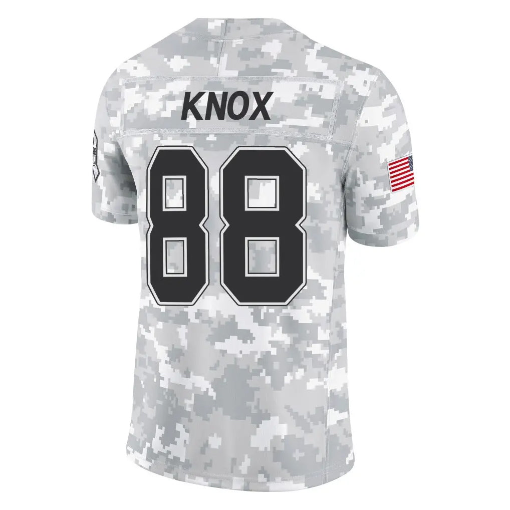 Punc B.Bills #88 Dawson Knox Player Arctic Camo Salute to Service Limited Stitched Jerseys