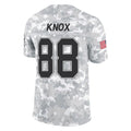 Punc B.Bills #88 Dawson Knox Player Arctic Camo Salute to Service Limited Stitched Jerseys