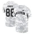 Punc B.Bills #88 Dawson Knox Player Arctic Camo Salute to Service T-Shirt Hoodies Stitched Jerseys