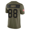 Punc B.Bills #88 Dawson Knox Player Olive Salute To Service Limited Game Stitched Jerseys