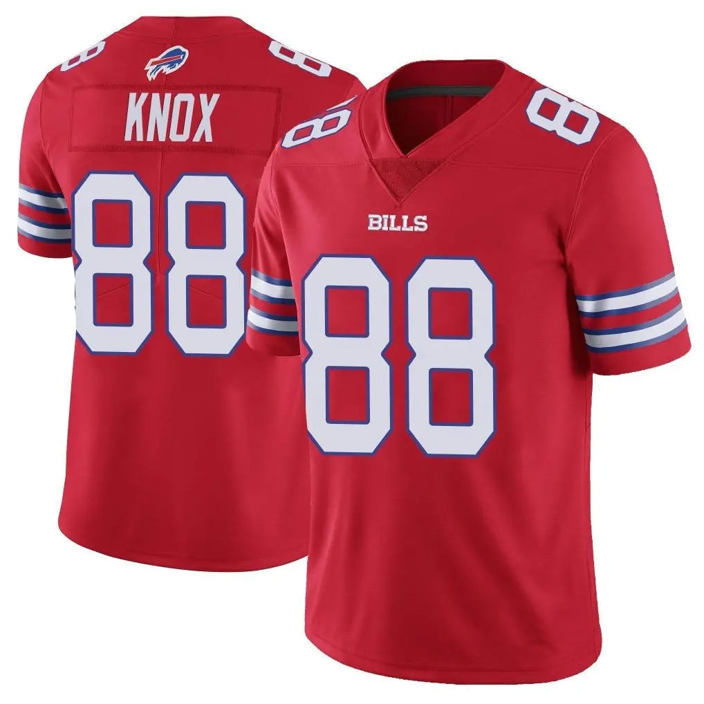 Punc B.Bills #88 Dawson Knox Player Red Vapor Untouchable Limited Stitched Jerseys