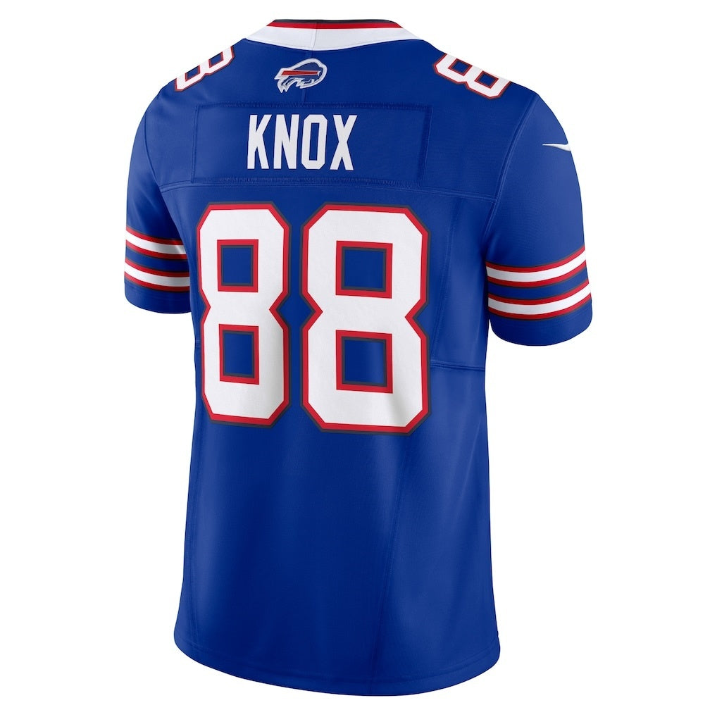 Punc B.Bills #88 Dawson Knox Royal Vapor F.U.S.E. Limited Stitched Jerseys