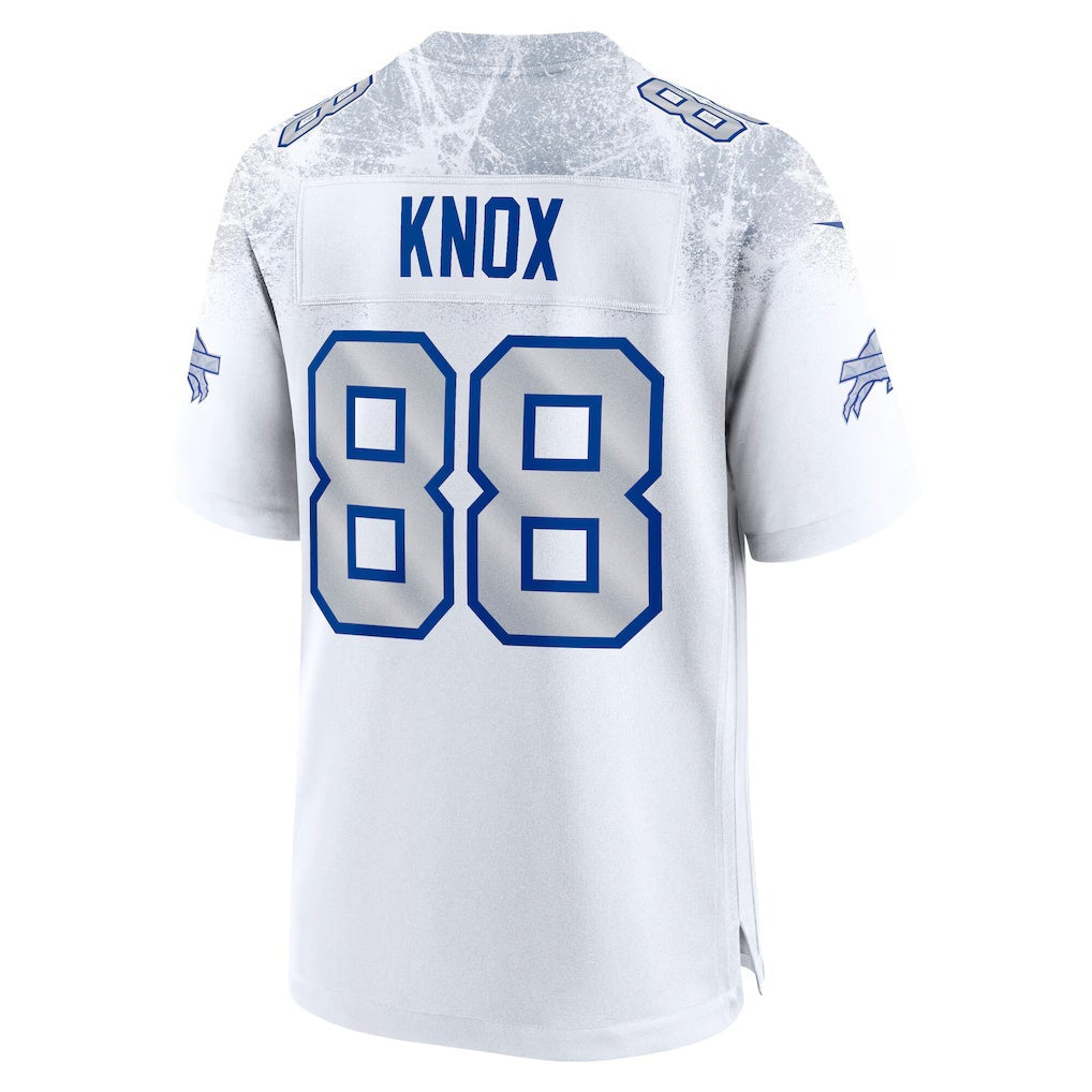 Punc B.Bills #88 Dawson Knox White 2025 Rivalries Collection Game Stitched Jerseys