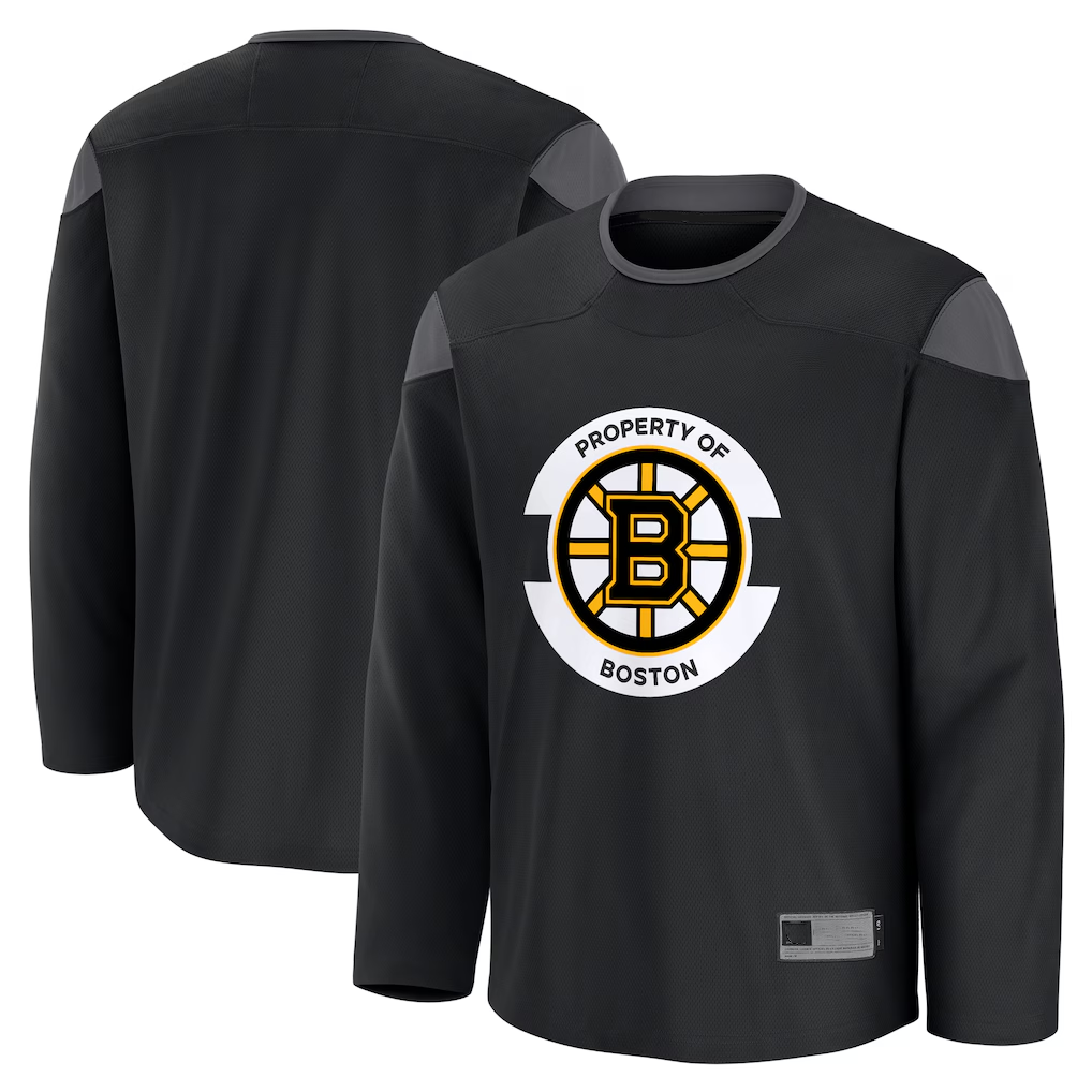 Punc B.Bruins Black Practice Stitched Jerseys