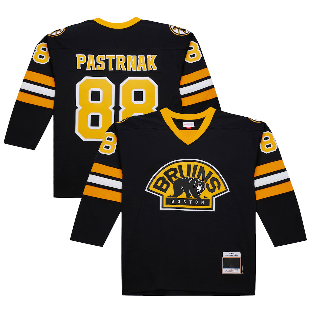 Punc B.Bruins #88 David Pastrnak Black 2014-15 Power Play Stitched Jerseys