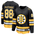 Punc B.Bruins #88 David Pastrnak Black Home Breakaway Stitched Jerseys
